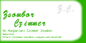 zsombor czimmer business card